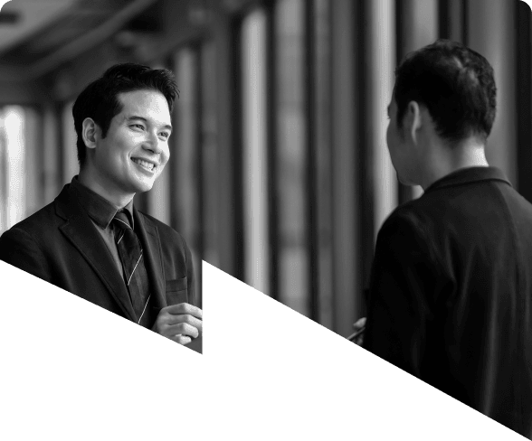 ビジネスマンの商談風景